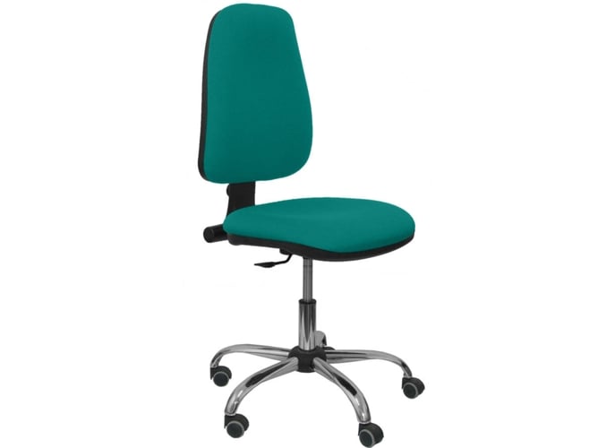 Silla de Escritorio Operativa PYC socovos Verde con ruedas antiarañazos (Sin Brazos - Tejido)