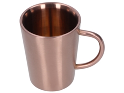 Taza de metal con asa, irrompible para niños, vaso de acero inoxidable de doble pared para bebidas frías y calientes, 340 ml.