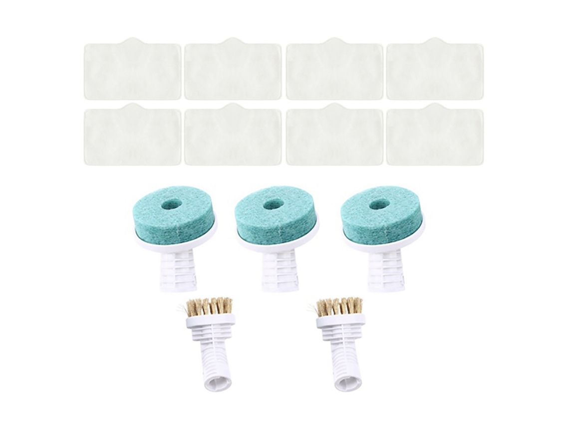 Mopa para Deerma, limpiador a vapor Zq610 Zq600, limpiaparabrisas a vapor y cabezal de cepillo, accesorio, molde, cabezales de eliminación de polvo