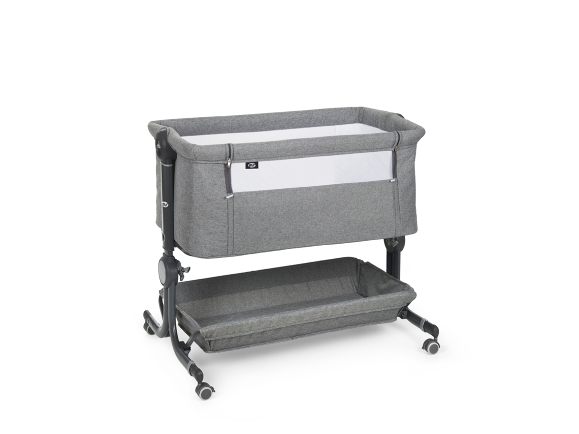 Co - Cuna mecedora para dormir MS Comfy Cot 430110 - Cuna mecedora ajustable en varias alturas - Reclinable - Colchón incluido e incluye mosquitera estándar