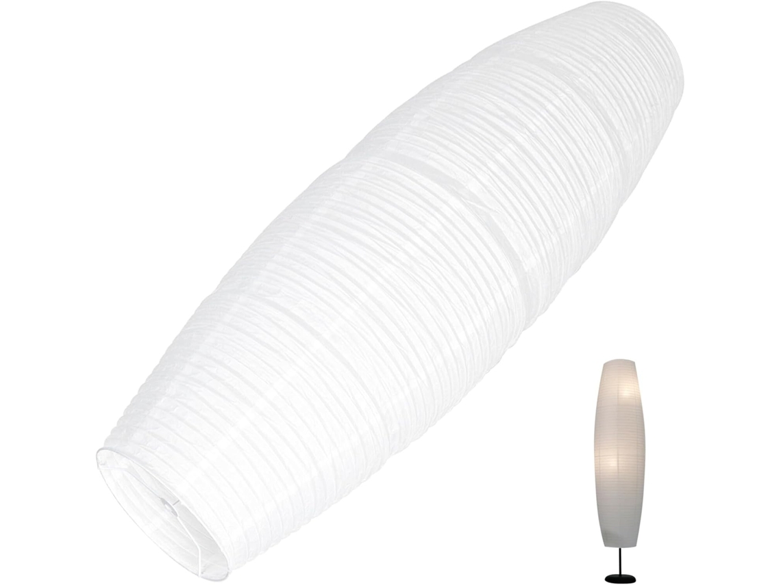 Pantalla Para Lámpara De Pie De Papel Blanca Cubierta De Repuesto Para Lámpara Accesorio De Iluminac