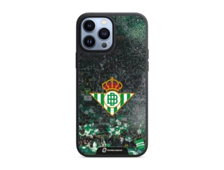 Funda PHONECASES3D iPhone 13 Pro Max - Oficial Real Betis Fc (Piel Sintética - Negro)