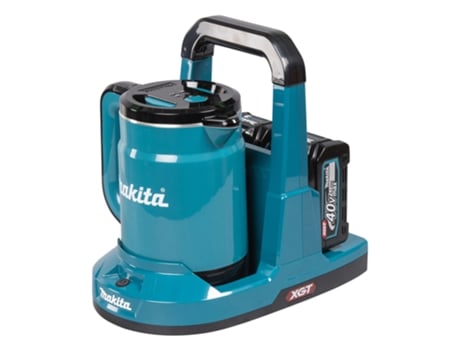 Hervidor eléctrico 0 8 L Negro Azul MAKITA Kt001Gz