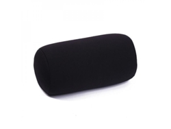 2026-almohada Cilíndrica Multifuncional De Color Sólido Para Siesta Y Descanso Con Espuma Y Lycra 12x6 Pulgadas Negro