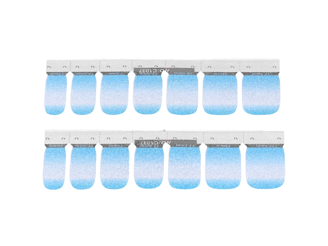 Pegatinas para uñas con efecto degradado, adhesivos transferibles, tiras de esmalte de uñas para hacer tú mismo, envolturas decorativas completas.