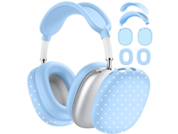 Funda De Silicona Para Airpods Max, Bonito Estampado De Lunares, Resistente A Los Arañazos (azul) Czhhmart