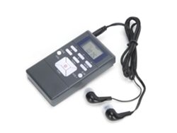 Radio Portátil HURRISE Qqt102 Radio Profesional Mini Receptor Estéreo Fm Portátil con Pantalla LCD Video Walkman Gris Oscuro