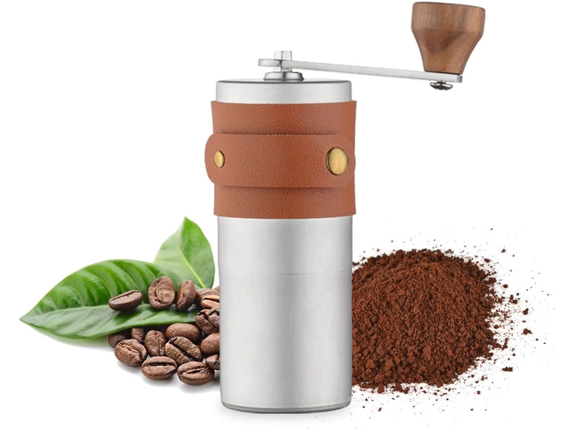 Molinillo de café, configuraciones ajustables, Espresso/Bomba/Percolador, Marrón