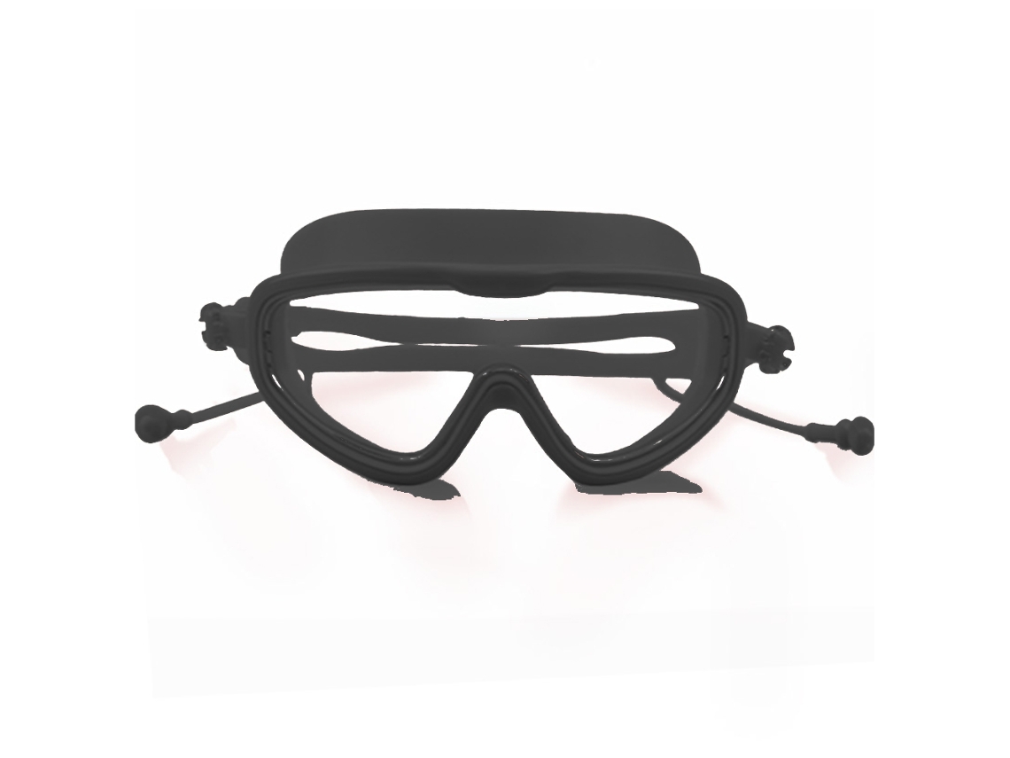 Gafas de natación con tapones para los oídos, antivaho, protección UV y sin fugas.
