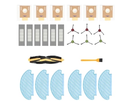 Para substituição de peças de filtro de saco de escova principal/lateral ecovacs deebot
