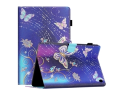 Funda de cuero inteligente con diseño colorido y costuras para la tableta Amazon Fire HD 10 2021 Webake