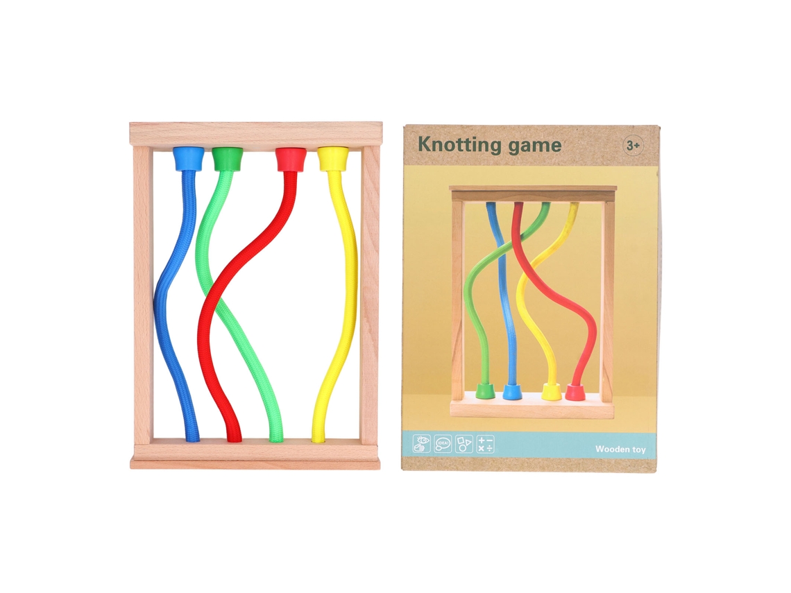 Juego De Nudos Magnéticos De Madera Para Niños: Lógica, Pensamiento Y Habilidades Educativas - Juguete