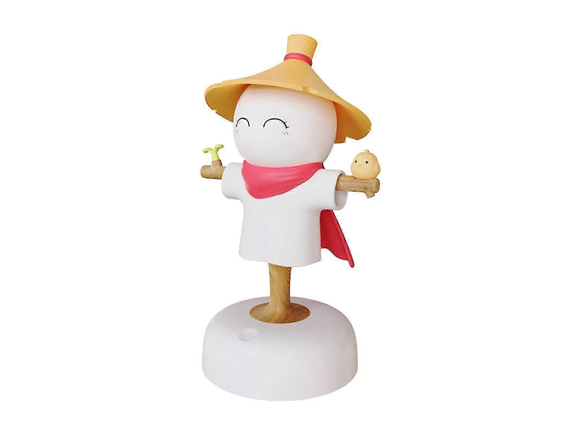 Luz nocturna USB con forma de espantapájaros, decoración para el hogar, ambientes originales, regalo creativo de cumpleaños, Rosewell