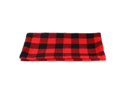 Repisa de mesa cuadrada roja y negra de 39x175cm para la decoración de la fiesta de Nochevieja en casa.