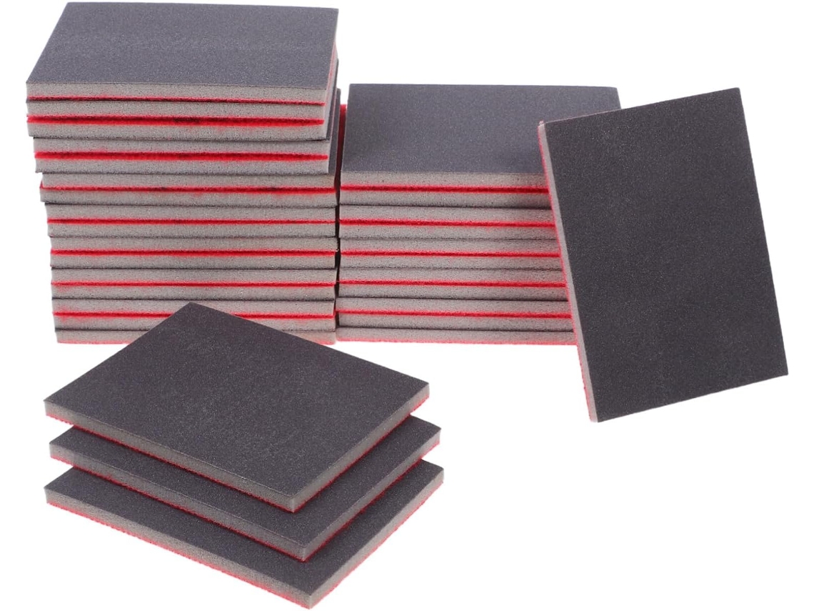 32 Esponjas Abrasivas De Grano Ultrafino Para Lijado En Seco Y Húmedo, Bloques De Espuma Para Paneles De Yeso.