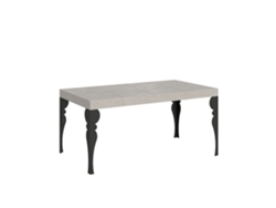 Mesa extensible Paxon Premium Cashmere 140/244x90 cm con patas antracita Itamoby