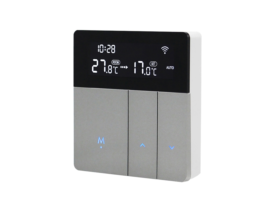 Termostato Inteligente Wifi Tuya Con Control Por Aplicación, Control Por Voz Alexa, Ajuste Automático De Brillo Y Modo Casa/fuera De Casa.