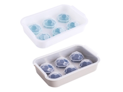 Bandejas de cubitos de hielo redondas y reutilizables para whisky y cócteles Kofihety