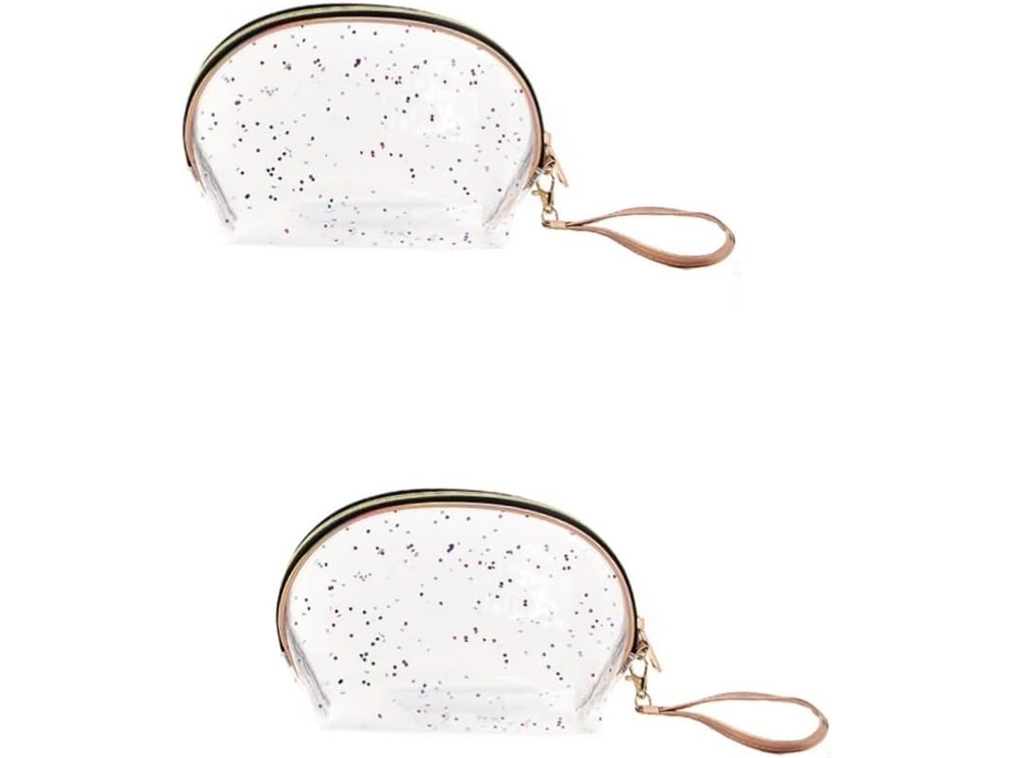 Neceser De Viaje Transparente De 2 Piezas, Impermeable, De Gran Capacidad Para Cosméticos Y Otros Artículos.