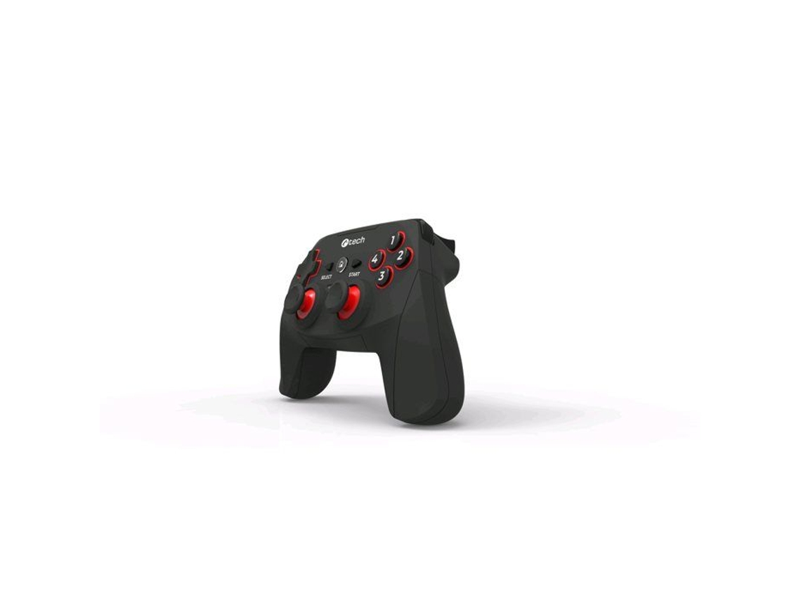 Mando C Tech Khort para PC/PS3/Android, 2 mandos analógicos, entrada X, vibración, inalámbrico, USB