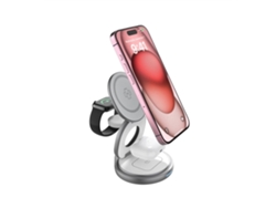 Cargador Sem Fio Carregamento Rápido Hardware para Apple YEMAESRE Plateado