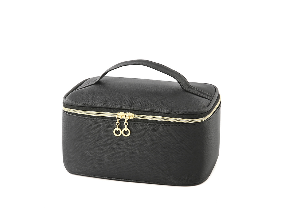 Neceser, Bolsa Suave, Neceser De Gran Capacidad Para Guardar Maquillaje, Neceser Trenzado Negro.