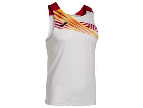 Camiseta sin Mangas de Hombre para Running JOMA Elite Blanco (XL)
