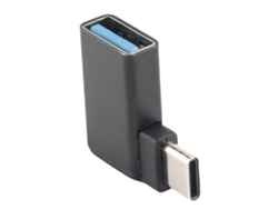 Adaptador Otg De Usb 3.2 Hembra A Usb-c Macho De 90 Grados Para Sincronización De Datos De Alta Velocidad Y Carga