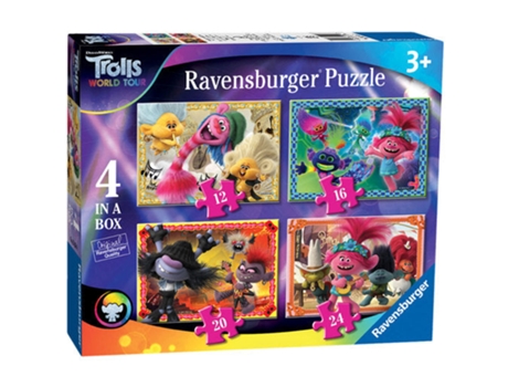 Trolls 2 Gira Mundial Puzzle 4 en 1