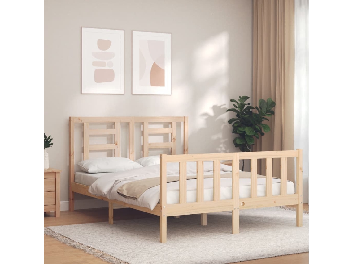 Cama Sin Colchónlovely Home Marrón (140x190)