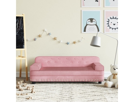Sofá para niños de terciopelo rosa 90x53x30 cm MAISON EXCLUSIVE