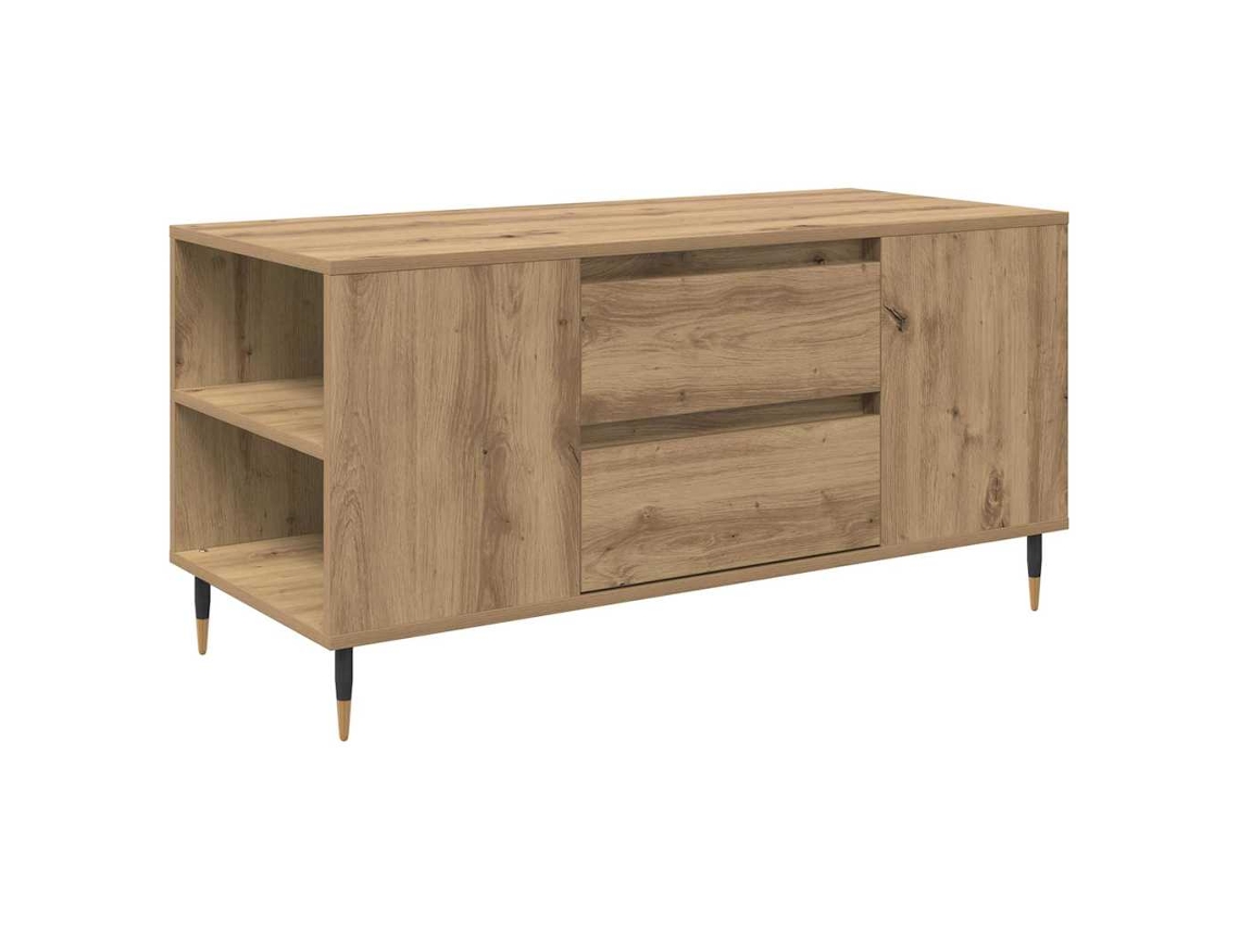 Maison Exclusive - Mesa De Café Con Cajón Roble Artesanal 102 X 44,5 X 50 Cm