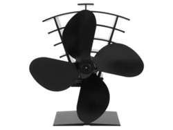 Ventilador de 4 aspas para estufa de leña