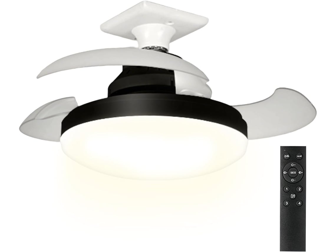 Ventilador De Techo Con Control Remoto Y Luz, Ventilador Iluminado Con Control Remoto