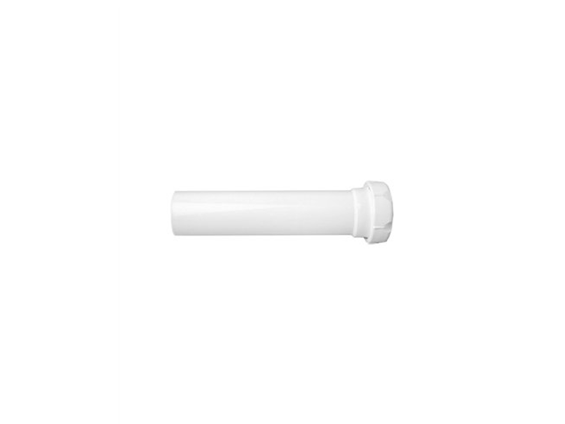 Extensión roscada blanca Idrospania de 1 1/2" (40 mm) para lavabo, bidé y fregadero.