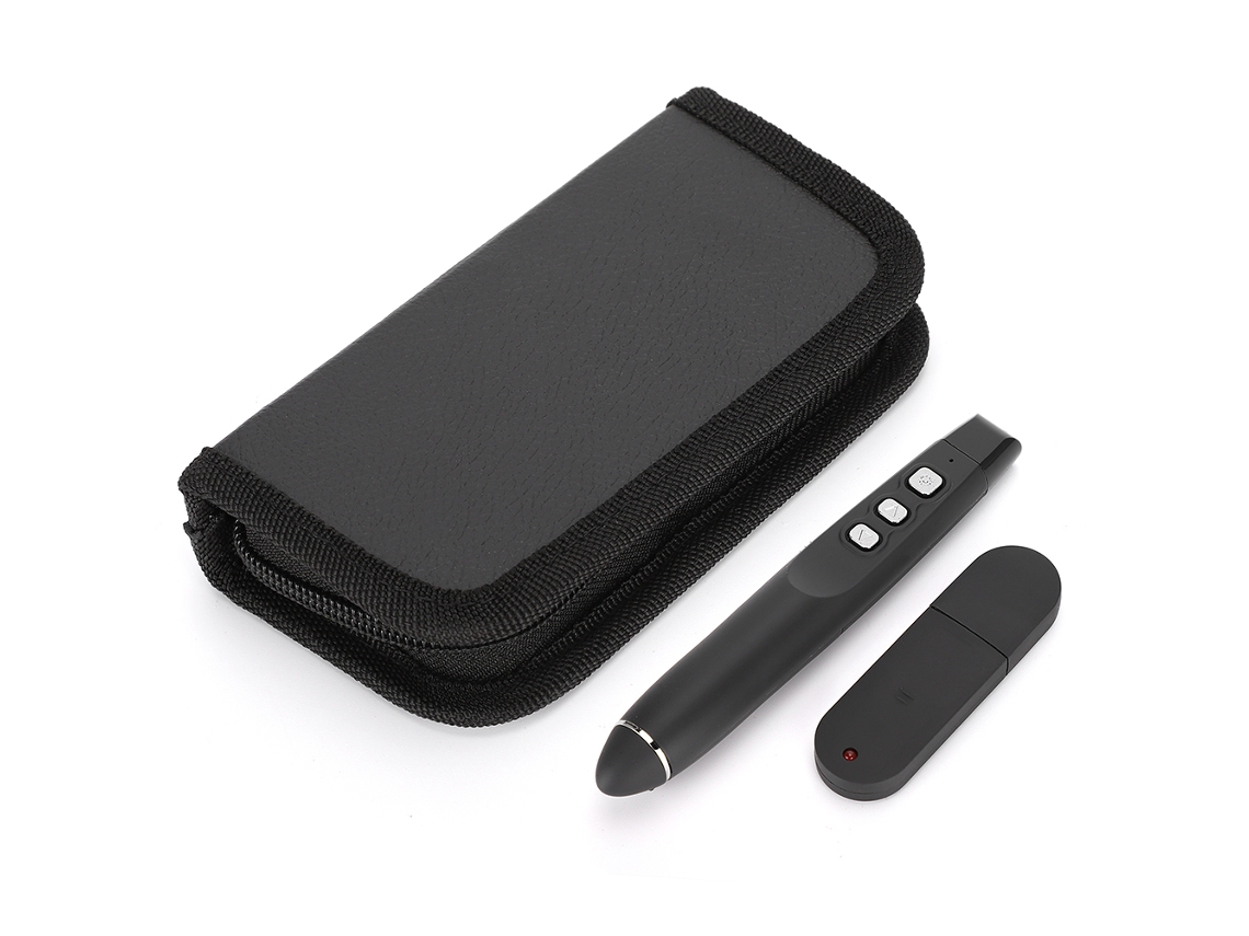Ponteiro Sem Fio Pp-820a Apresentador Ppt Controle Remoto Caneta De Virar Página Com Funções De Tela Preta E Cheia