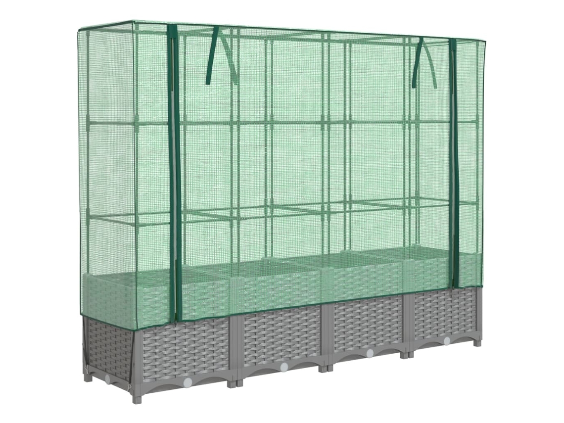 Arriate VIDAXL Gris claro Polipropileno (160x40x138cm)