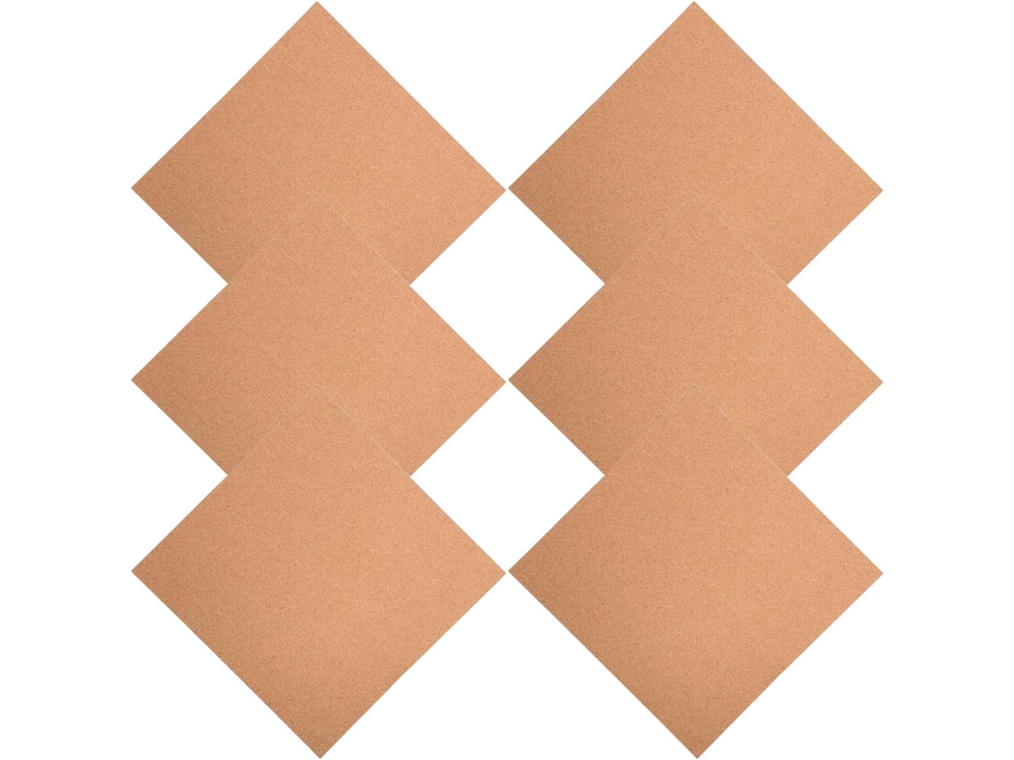 6 Rollos De Corcho Flexible Autoadhesivo Para Tablones De Anuncios