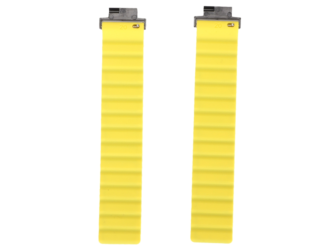 Correa Magnética Ajustable De Silicona Suave Y Transpirable Para Amazfit Verge Lite (negro/amarillo).