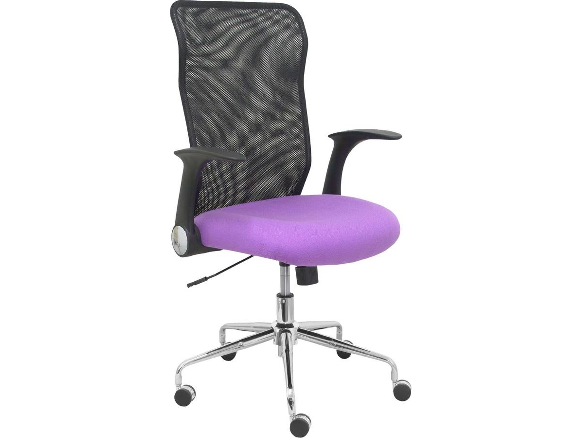 Silla de Escritorio Operativa PIQUERAS Y CRESPO Minaya Lila y Negro (Malla y Tejido)