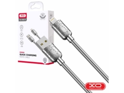Cable USB A 2.0 macho / USB C 2.4a 1m plateado Xo