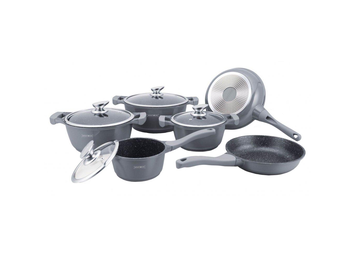 Conjunto de Sartén y Olla ROYALTY LINE (6 Ollas - Gris)