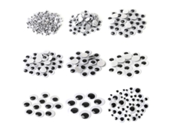 100 Ojos Móviles Autoadhesivos, Varios Tamaños, Adecuados Para Accesorios De Muñecas Diy, Juguetes Hechos A Mano, Etc.