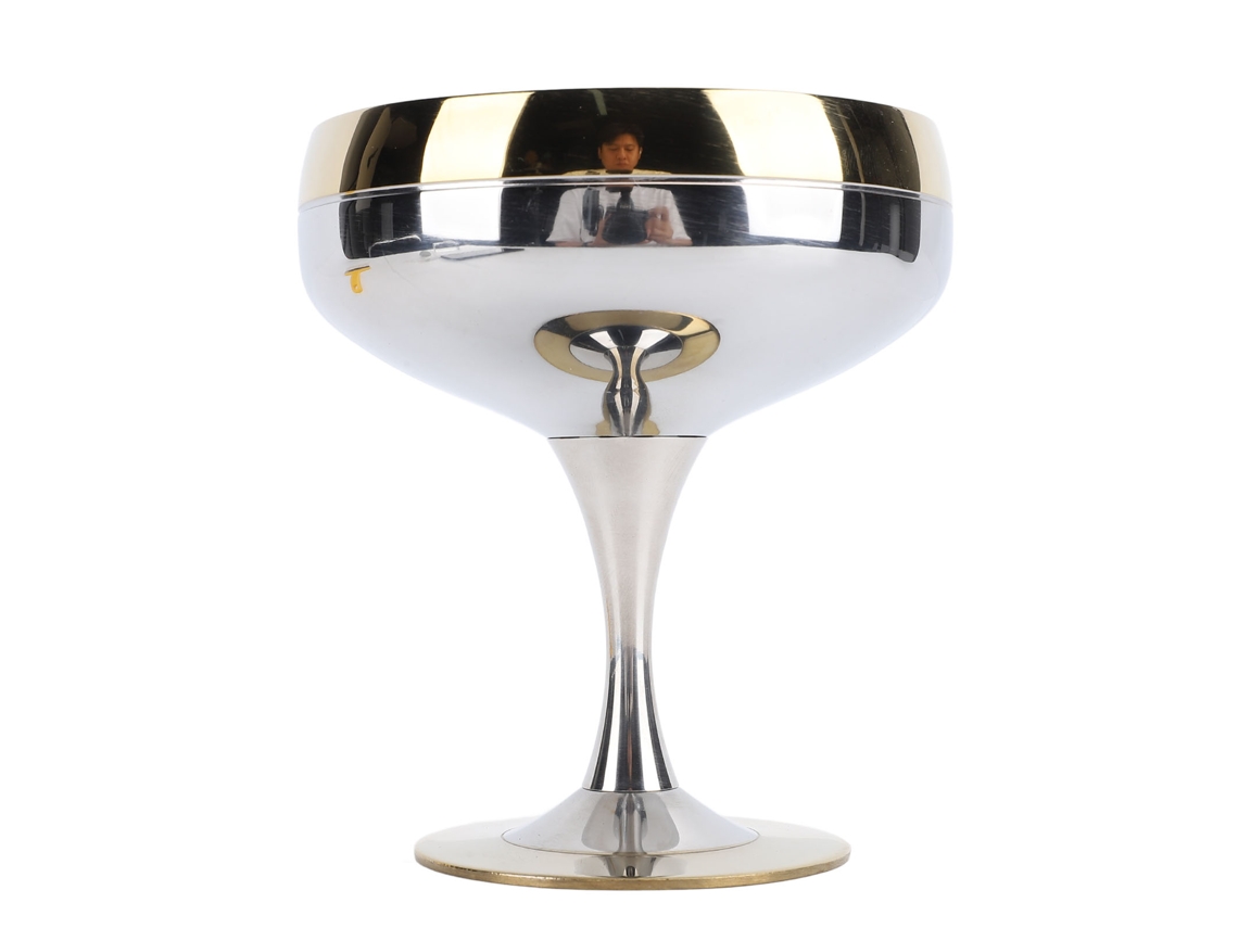 Vaso para helado de acero inoxidable SUS304 de 200 ml, antigoteo, para postres