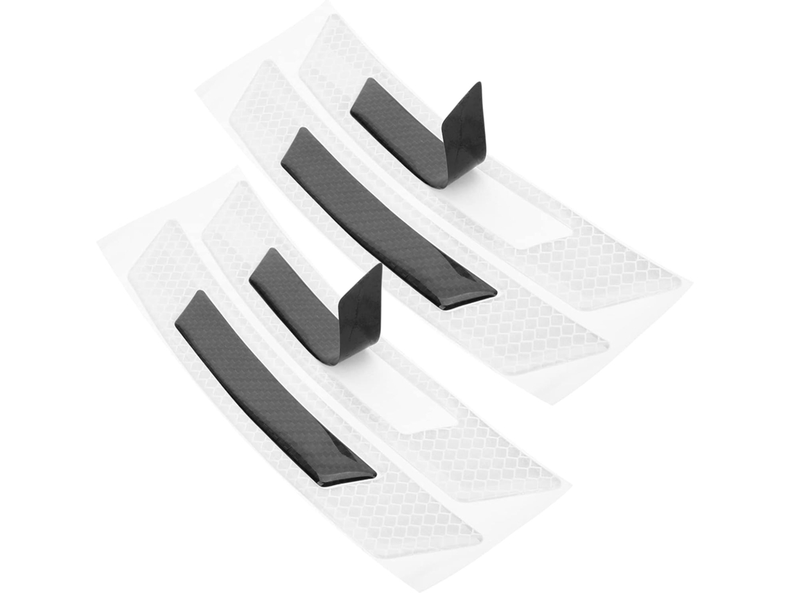 2 Conjuntos De Adesivos Decorativos Para Carro Com Fita Refletora Substituível