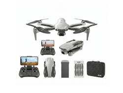 Drone Szsmart F10 (dobrável, Câmara 480p, Motor Brushless, Fluxo Ótico, 1 Bateria) - Cinzento