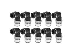 10 Peças Conectores Neumáticos Ângulo Retto Rosca Externa Conexão Fácil Acessórios Compressor De Ar