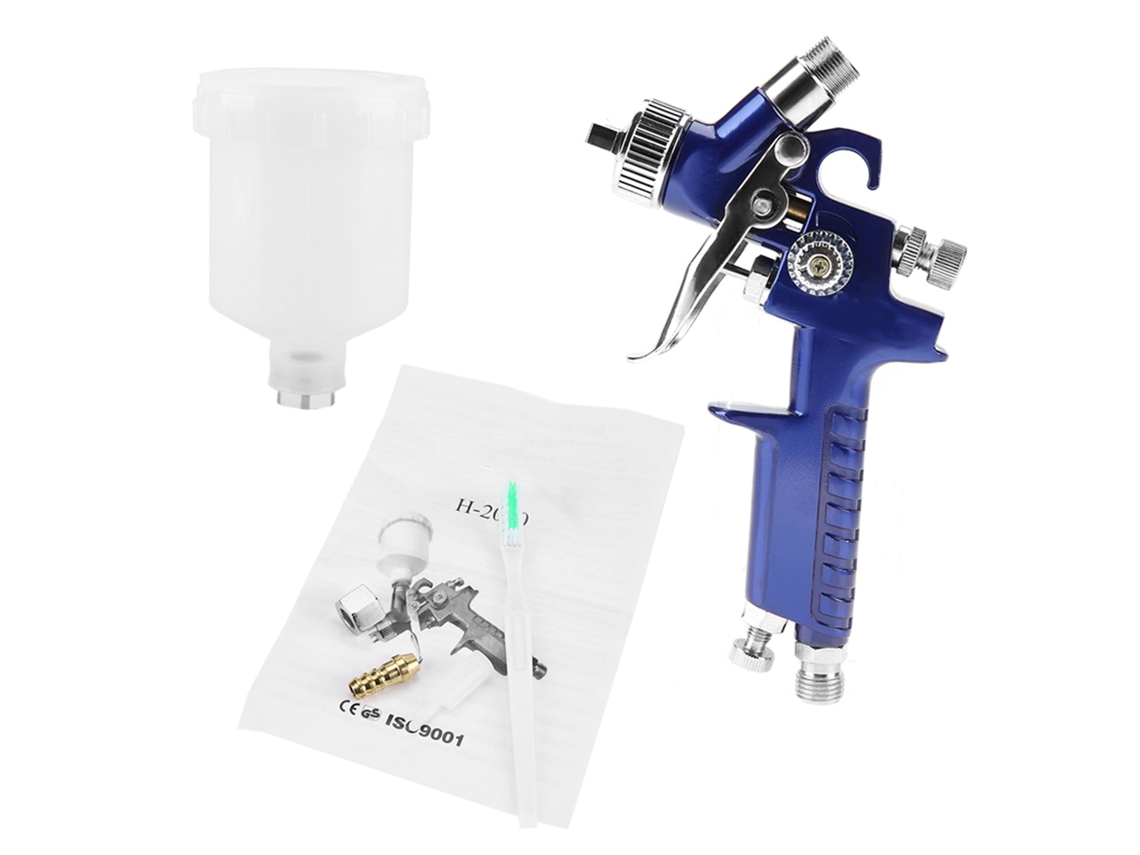 Pistola De Pintura Neumática Profesional H-2000a De 0,8 Mm Y 125 Ml Para Automóviles Y Reparaciones.