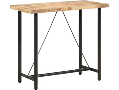 Mesa alta de cocina VIDAXL Marrón Madera (120x58x107 cm)
