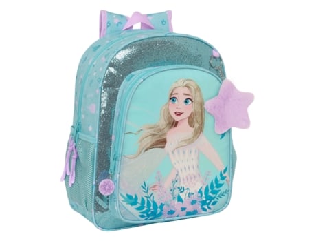 Mochila Escolar FROZEN Hello spring (Azul - Poliéster 300D)